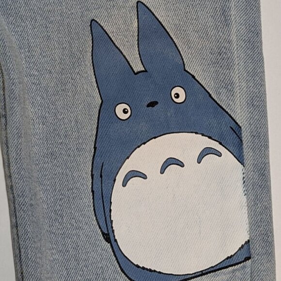 Studio Ghibli My Neighbor Totoro Sakura Mom Jeans Anime Manga Light Junior Sz 3 - Picture 9 of 14